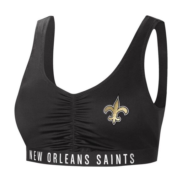 NFL Womens New Orleans Saints Bikini Swim Top, nos, S - Picture 1 of 1